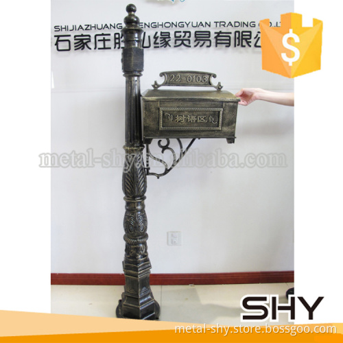 outdoor house cast aluminum mailbox